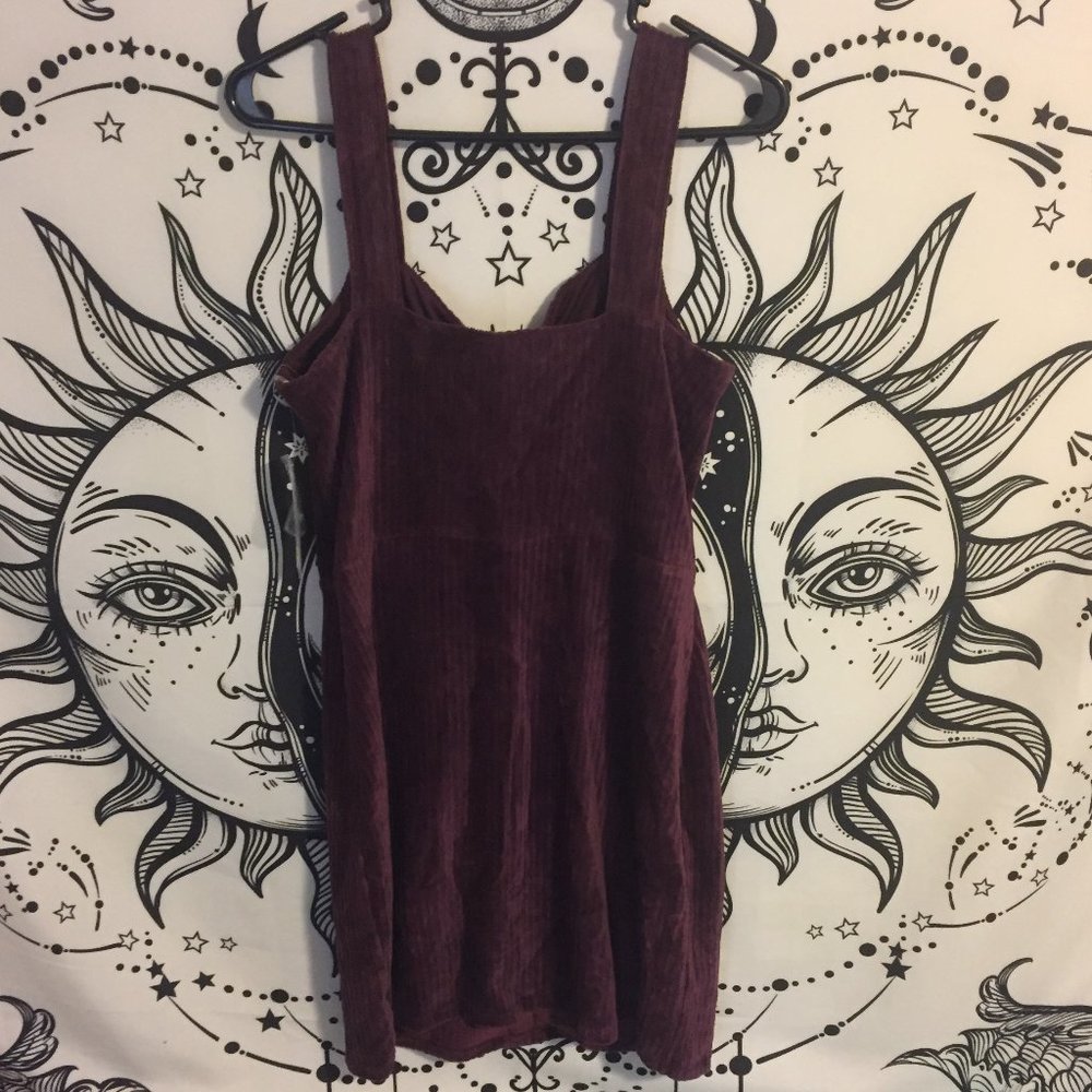 NWT No Boundaries Faux Velvet Dress (L) - Picture 2 of 9